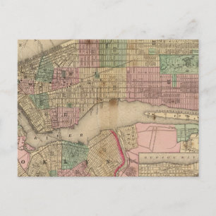 Cartão Postal Nova Iorque, Mapa do Brooklyn por Mitchell