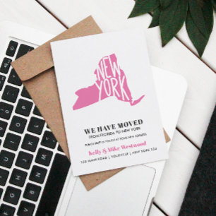 Cartão Postal NOVA IORQUE Mudamos o novo endereço Novo lar