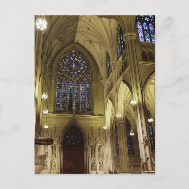 Cartão Postal Nova Iorque, Nova Iorque, EUA. Saint Patricks 2 (Frente)