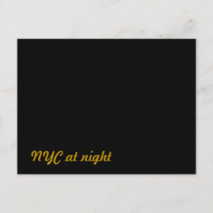 Cartão Postal Nova Iorque NYC à noite