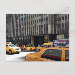 Cartão Postal Nova Iorque NYC - Táxi Amarelo