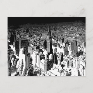 Cartão Postal Nova Iorque Preto e Branco