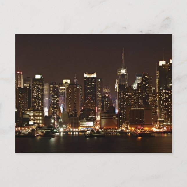 Cartão Postal Nova Iorque Skyline (Frente)