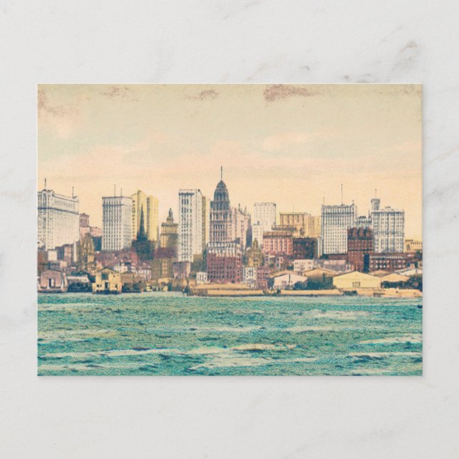 Cartão Postal Nova Iorque Vintage (Frente)