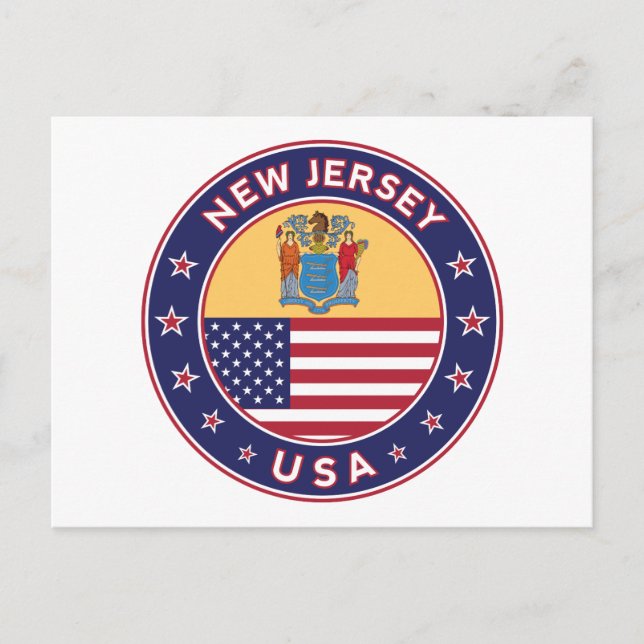 Cartão Postal Nova Jersey (Frente)