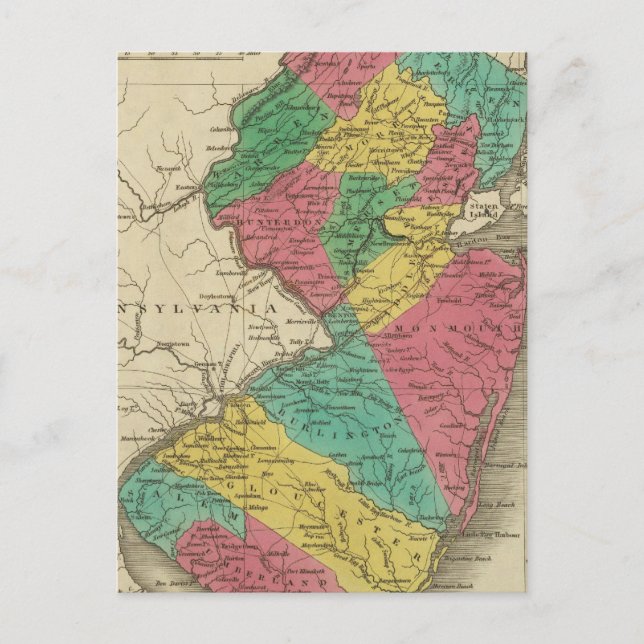 Cartão Postal Nova Jersey 3 (Frente)