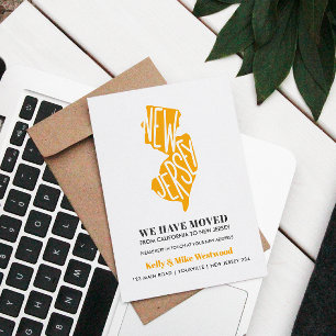 Cartão Postal NOVA JERSEY Mudamos Novo endereço Nova Casa  Postc