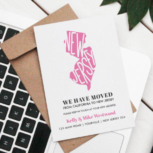 Cartão Postal NOVA JERSEY Mudamos Novo endereço Nova Casa  Postc