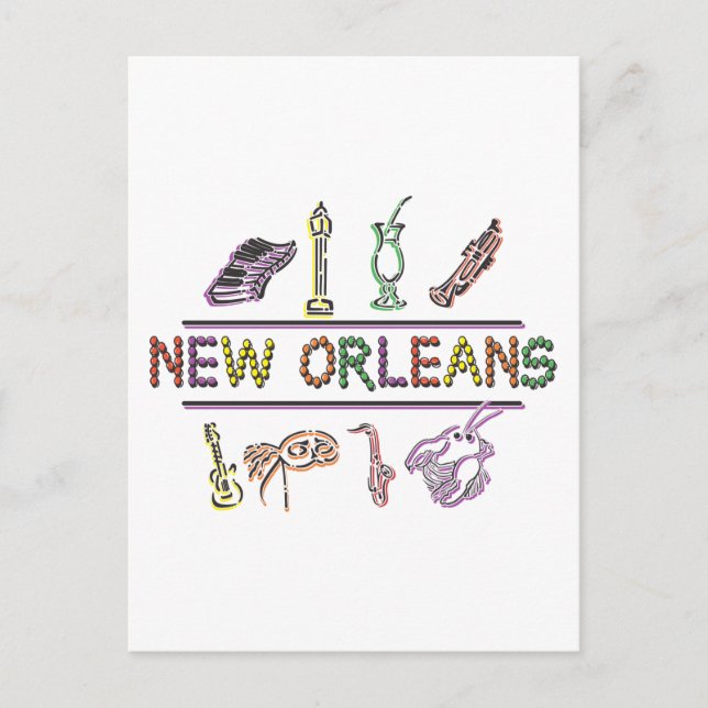 Cartão Postal Nova Orleans (Frente)