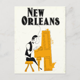Cartão Postal Nova Orleans Honky Tonk