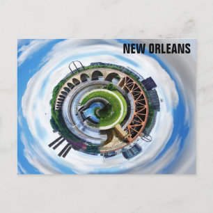 Cartão Postal Nova Orleans Mississippi River Bridge Viagem