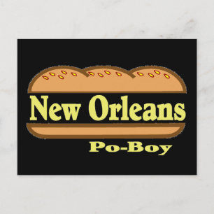 Cartão Postal Nova Orleans Po Boy