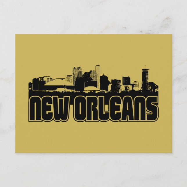 Cartão Postal Nova Orleans Skyline (Frente)