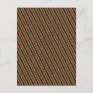 Cartão Postal Nova Orleans Stripe Glitter