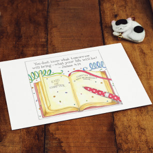 Cartão Postal Nova placa de Posto Inspiration de capítulo