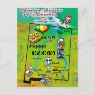 Cartão Postal Nova placa México EUA