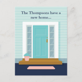 Cartão Postal Nova Porta de Teal em Casa Bonita Que Movimentamos