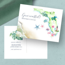 Cartão Postal Nova Postagem de Anúncio de Mudança para o Estado