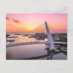 Cartão Postal Nova Taipei, cidade viagens vintage, Retro Taiwan