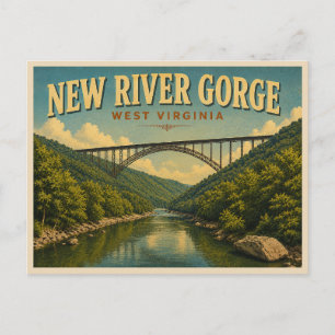 Cartão Postal Nova Viagem Vintage da Garganta do Rio New