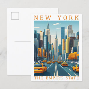 Cartão Postal Nova York, Estado do Império EUA, Viagem