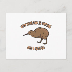 Cartão Postal Nova Zelândia Está Ligando