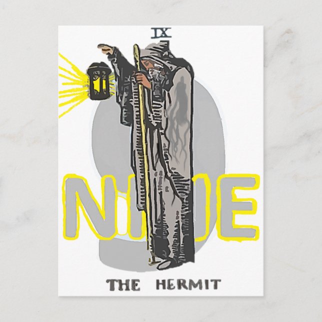 CARTÃO POSTAL NOVE HERMIT TAROT (Frente)