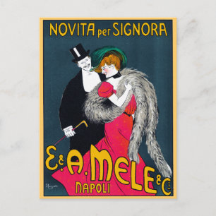 Cartão Postal Novita per Signora, E. & A. Mele & Ci., 1903