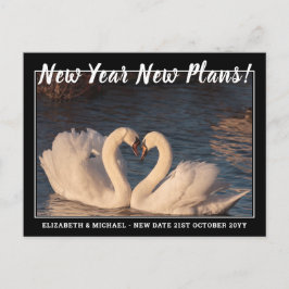 Cartão Postal Novo Ano Novo Plano Alteração Data Orçamento Foto 