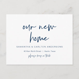 Cartão Postal Novo Anúncio de Endereço Residencial do Dream, Mod