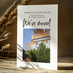 Cartão Postal Novo Anúncio de Movimentação de Foto do Endereço R