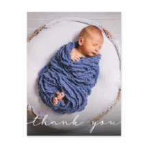 Novo Anúncio de Nascimento do Bebê Obrigado