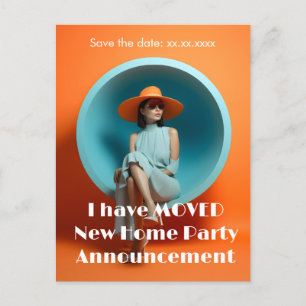 Cartão Postal Novo Anúncio de Parte de Endereço Doméstico