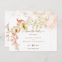 NOVO! Boho Floral Casamento Salvar Datas
