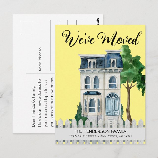 Cartão Postal Novo Cartão-Postal de Anúncio de Movimentação em C (Frente/Verso)