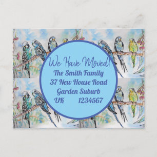 Cartão Postal Novo Cartão-Postal de Arte do Orçamento Azul Que