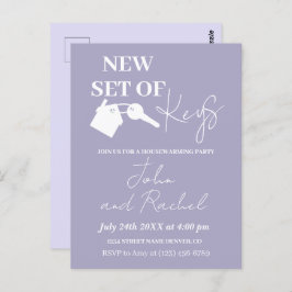 Cartão Postal Novo Conjunto De Chaves Do Partido Do Aquecimento 