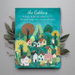 Cartão Postal Novo endereço residencial movendo a arte de vilare<br><div class="desc">Personalize este cartão de anúncio móvel com o seu próprio texto na frente e atrás! Clique em "Personalizar" acima para editar o texto. Em seguida, clique em "editar usando a ferramenta design" para ajustar as fontes, cores e posicionamentos. Verifique meu compro para mais ou me avise se você quer algo...</div>