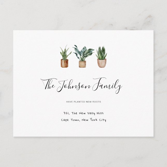 Cartão Postal Novo lar: novas rotinas para aquecimento de casas (Frente)