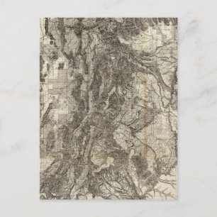 Cartão Postal Novo Mapa Seccional e Topográfico do Ocidente de
