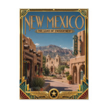 Novo México Arte Deco Vintage Era de Ouro