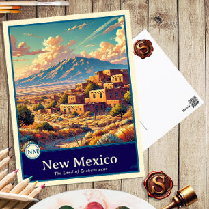 Cartão Postal Novo México   Cartão-postal Sombreado do Cel do Es