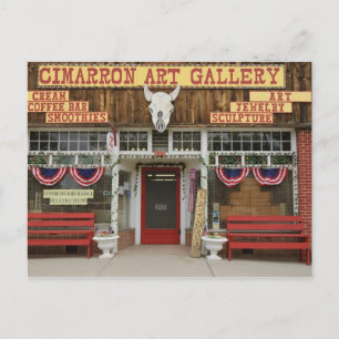 Cartão Postal Novo México, Cimarron. Galeria de arte Cimarron, N