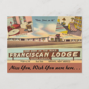Cartão Postal Novo México, Franciscan Lodge, Grants