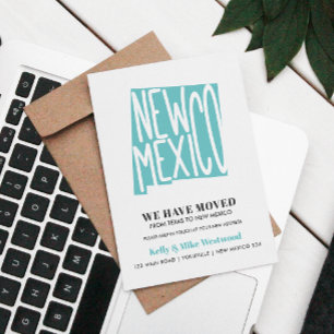 Cartão Postal NOVO MÉXICO Mudamos o novo endereço Novo lar