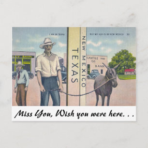 Cartão Postal Novo México-Texas