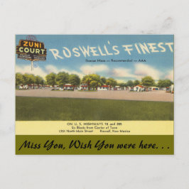 Cartão Postal Novo México, Tribunal Zuni, Roswell