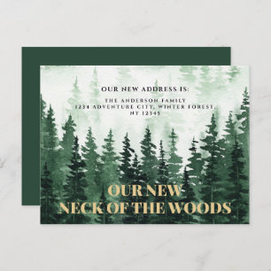 Cartão Postal Novo Pescoço Da Floresta Novo Endereço