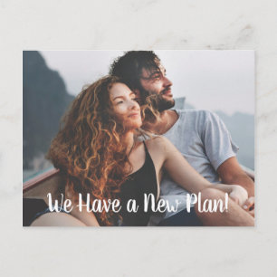 Cartão Postal Novo Plano de Revisão de Casamento Adiado com Foto