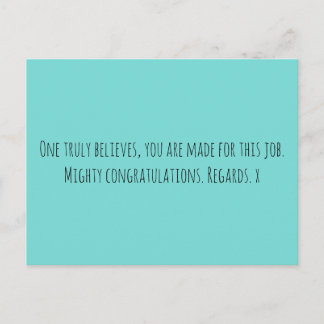 Cartão Postal Novo Trabalho